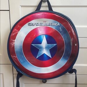 Marvel Captain America Shield Blue and Red Backpack
